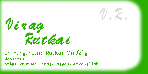 virag rutkai business card